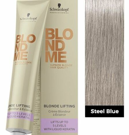 Schwarzkopf Professional Blond Me Lifting, Valgendusvärv L - Steel Blue